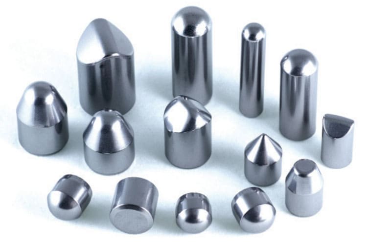 Buttons-inserts-brazed or pressed into drill bits, reamers, and other rock-cutting tools