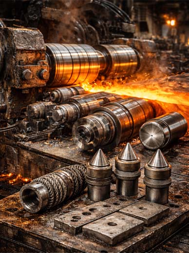 Tungsten Carbide Wear Components for Steel & Metal Processing