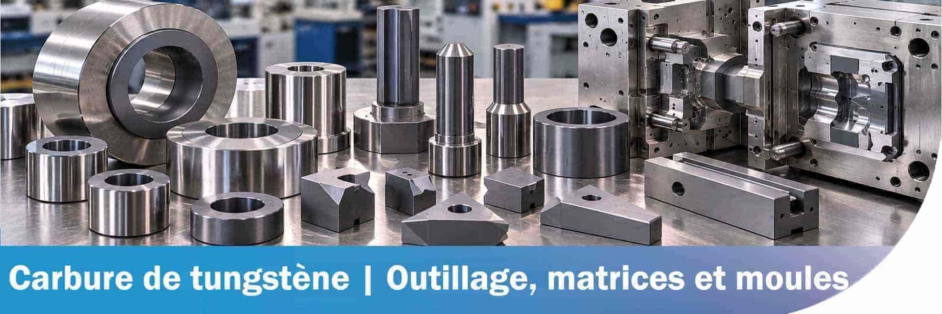 Solutions en carbure de tungstène pour les applications d’outillage, de matrices et de moules – Conçues pour le formage de précision, la coupe et les outillages soumis à l’usure