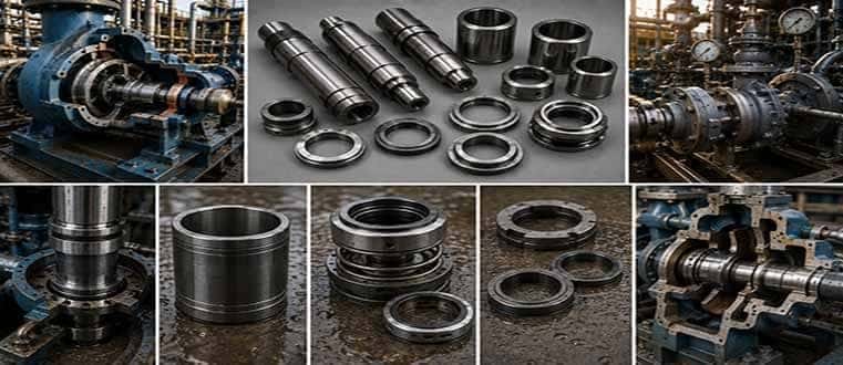 Tungsten carbide Bombas y sellado