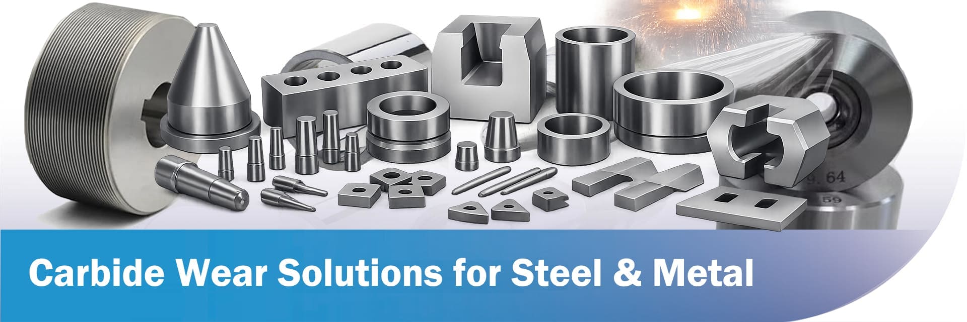 Tungsten Carbide Wear Components for Steel & Metal Processing